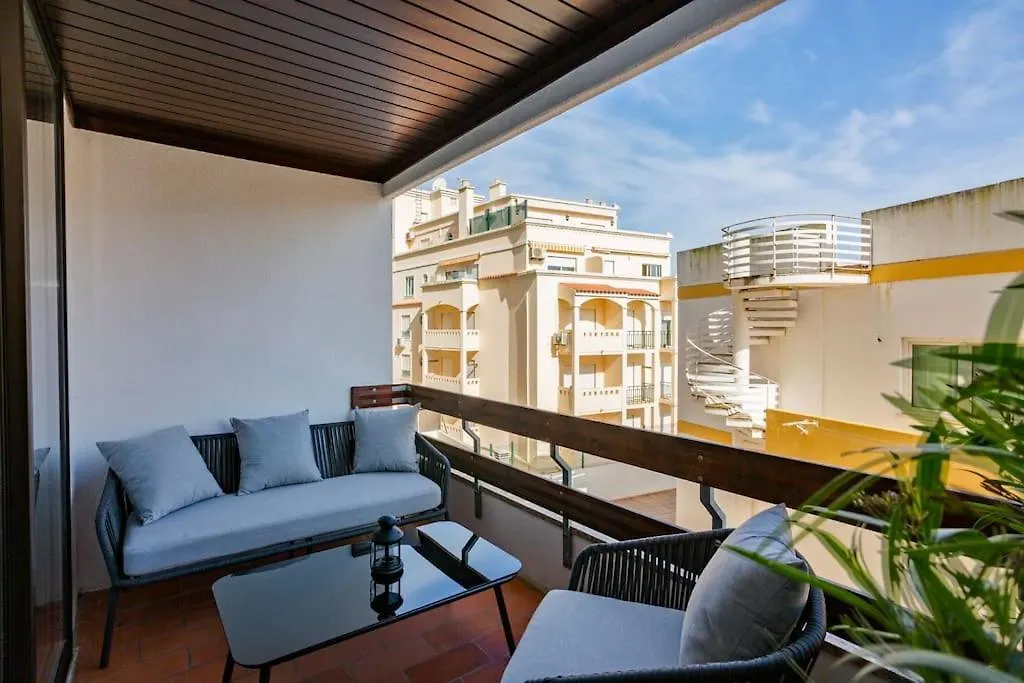 Ocean And Sunset 2Nd Line Beach Upscale Flat Ac Portimao